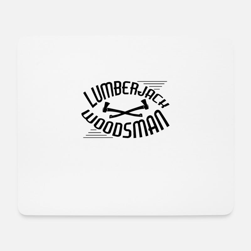 Holzfäller Förster Waldarbeiter Sprüche - Mousepad (Querformat) - Weiß