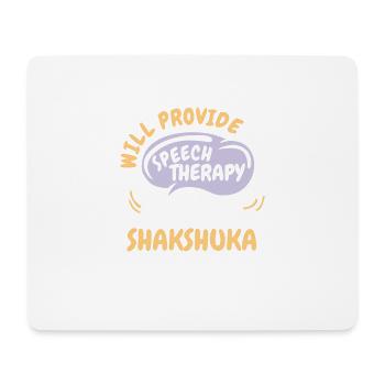 Fournir une orthophonie pour Shakshuka Funny - Tapis de souris (format paysage) - blanc - Devant