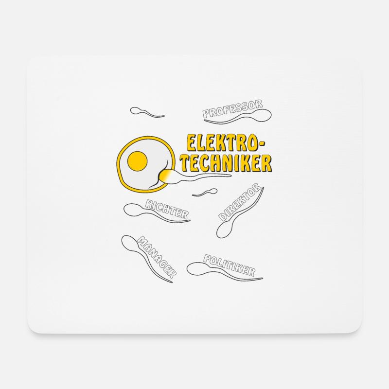 ELEKTROTECHNIKER - Mousepad (Querformat) - Weiß