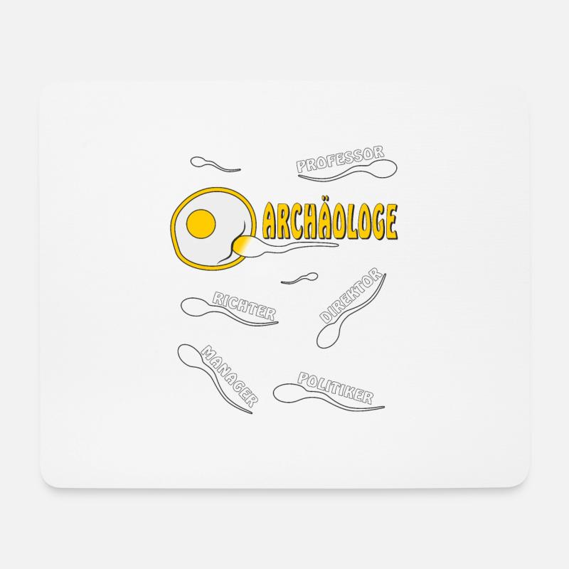 ARCHÄOLOGE - Mousepad (Querformat) - Weiß