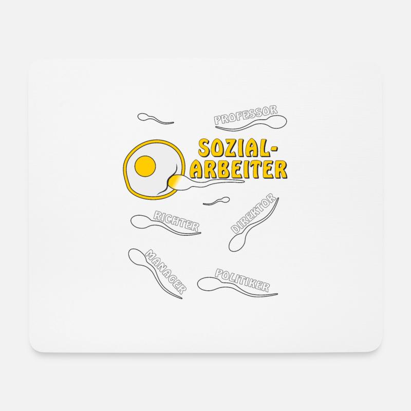 SOZIALARBEITER - Mousepad (Querformat) - Weiß