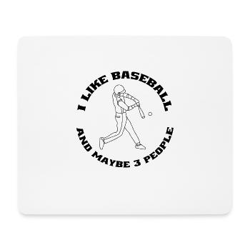 Baseball Baseball Lover Gift Baseball Game - Mouse Pad (horizontal) - white - Front