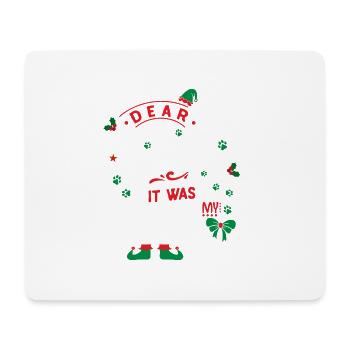 Weihnachten Santa Clause Hund Miniaturpinscher - Mousepad (Querformat) - Weiß - Vorne