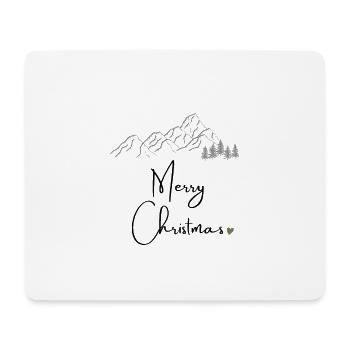 Merry Christmas - Mousepad (Querformat) - Weiß - Vorne