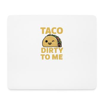 Taco Cuisine Mexicaine Mexique Tortilla Burrito - Tapis de souris (format paysage) - blanc - Devant