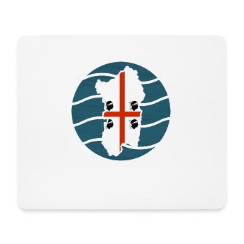 Drapeau de la Sardaigne - Tapis de souris (format paysage) - blanc - Devant