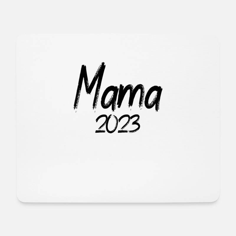 Werdende Mama 2023 - Mousepad (Querformat) - Weiß