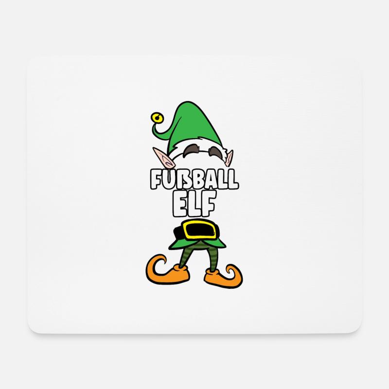 Fußball Elf Partnerlook Weihnachten - Mousepad (Querformat) - Weiß