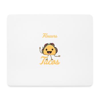 Taco Mexikanische Essen Mexico Tortilla Burrito - Mousepad (Querformat) - Weiß - Vorne