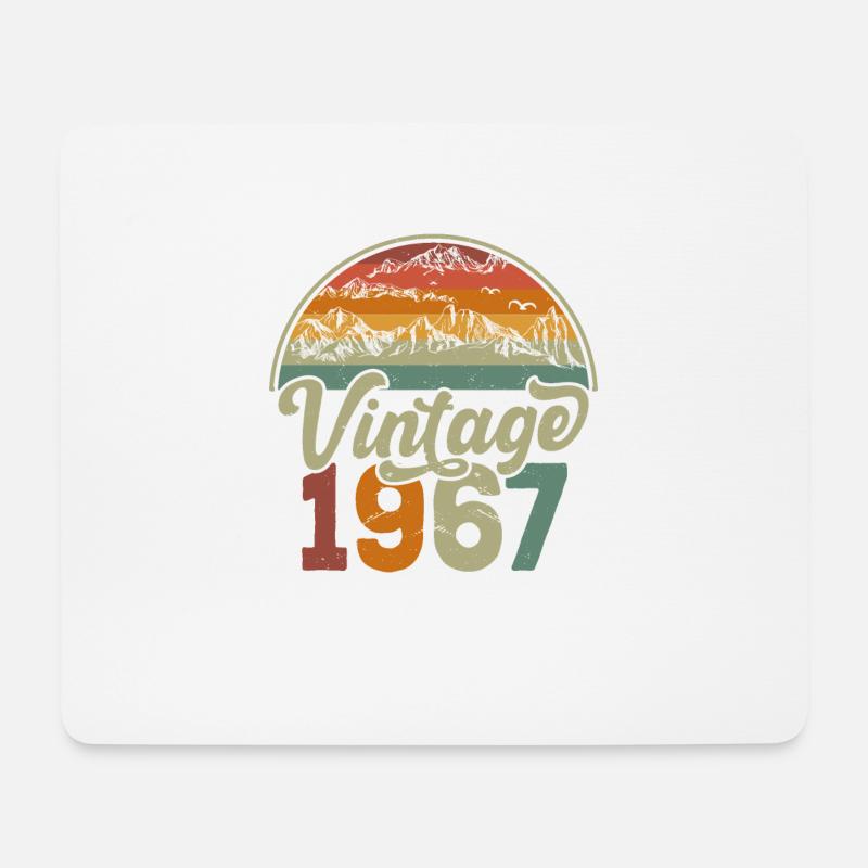 Jahrgang 1967 - Mousepad (Querformat) - Weiß