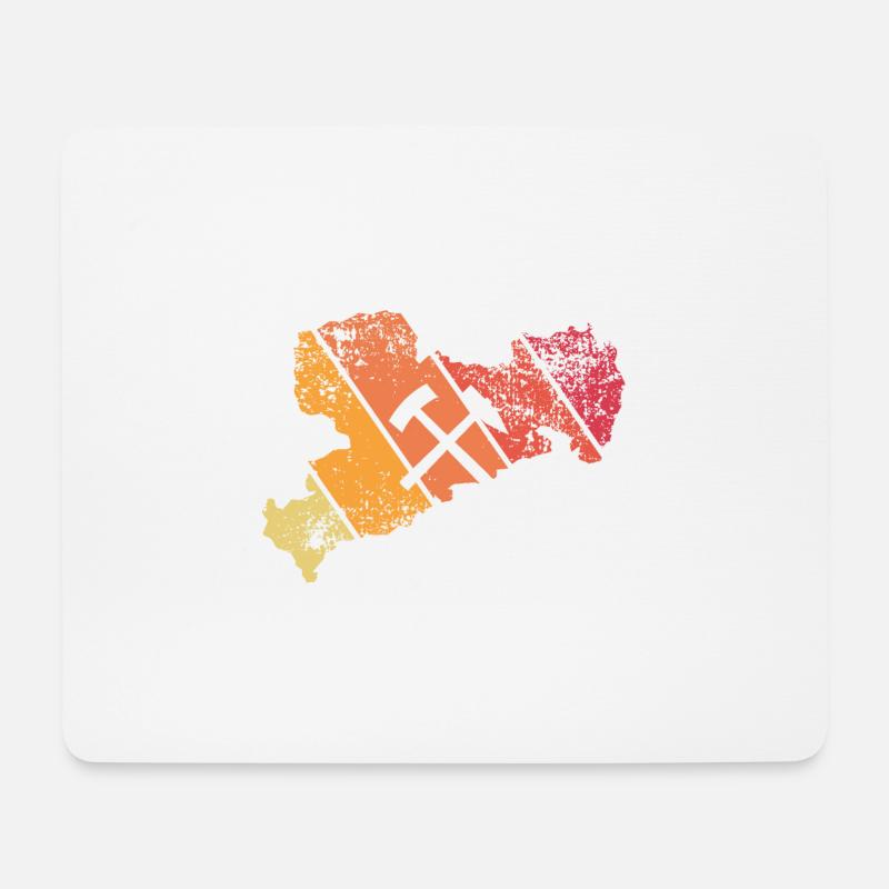 Erzgebirge Heimatliebe - Mousepad (Querformat) - Weiß