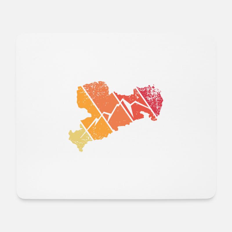 Erzgebirge Heimatliebe - Mousepad (Querformat) - Weiß