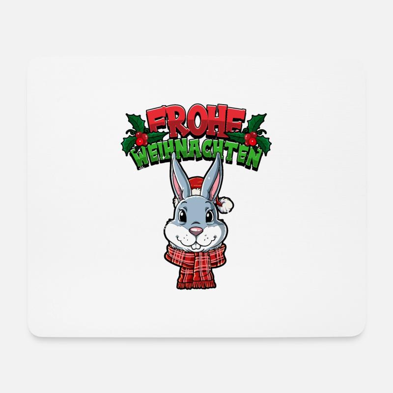 Frohe Weihnachten - Mousepad (Querformat) - Weiß