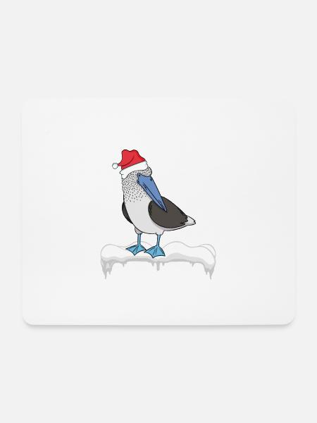 Meeresvogel Blaufußtölpel - Mousepad (Querformat) - Weiß