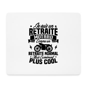 Je suis un retraité motard un retraité normal - Tapis de souris (format paysage) - blanc - Devant