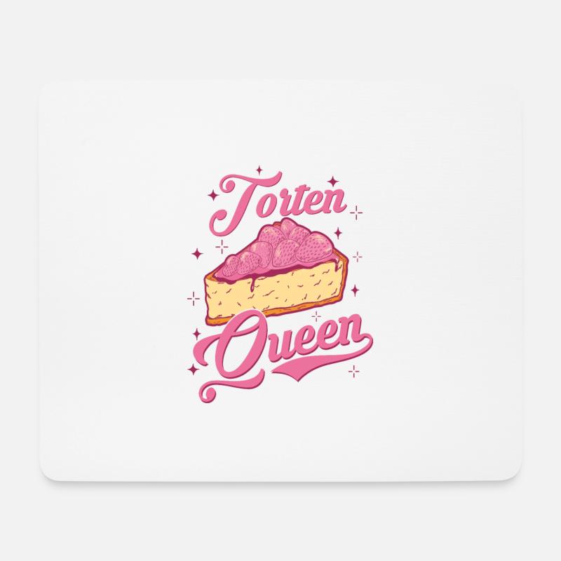 Gâteaux Queen Baker Gâteaux Chef pâtissier - Tapis de souris (format paysage) - blanc