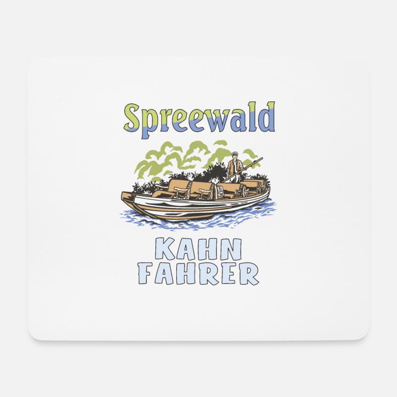 SPREEWALD KAHN FAHRER - Mousepad (Querformat) - Weiß