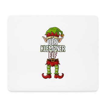Klempner Elf Partnerlook Weihnachten - Mousepad (Querformat) - Weiß - Vorne