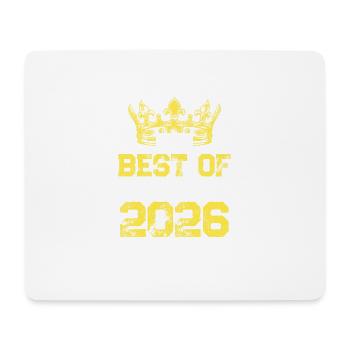 2026 best of Geburtstag - Mousepad (Querformat) - Weiß - Vorne
