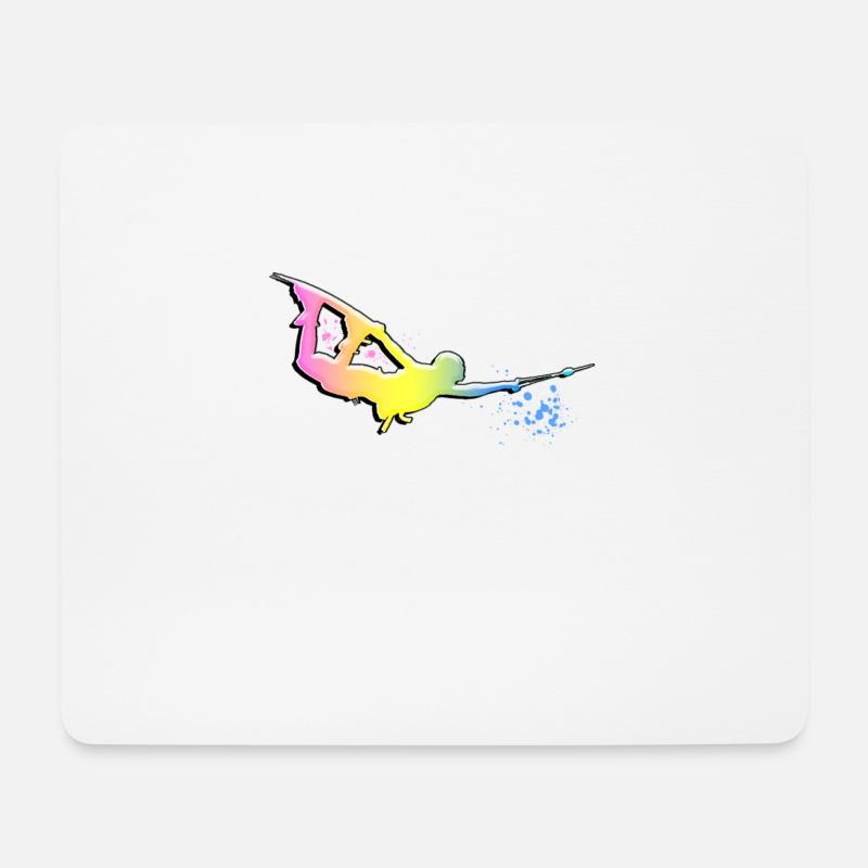 Wakeboard, Wassersport, Wakeboarder, Wasserski - Mousepad (Querformat) - Weiß
