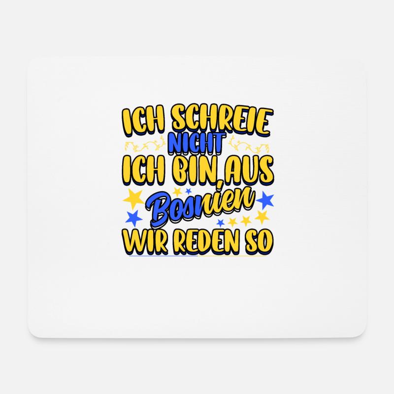 Stolzer Bosnier Bosniaks Bosnien Herzegowina - Mousepad (Querformat) - Weiß