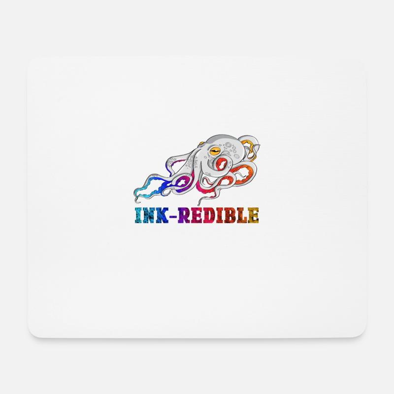 Doctor Ink-redible Incredible Funky Graphic - Mousepad (Querformat) - Weiß