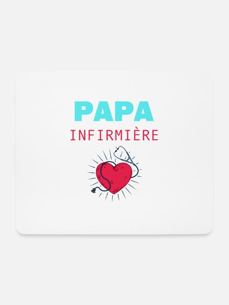 STOLZER VATER EINER KRANKENSCHWESTER - Mousepad (Querformat) - Weiß