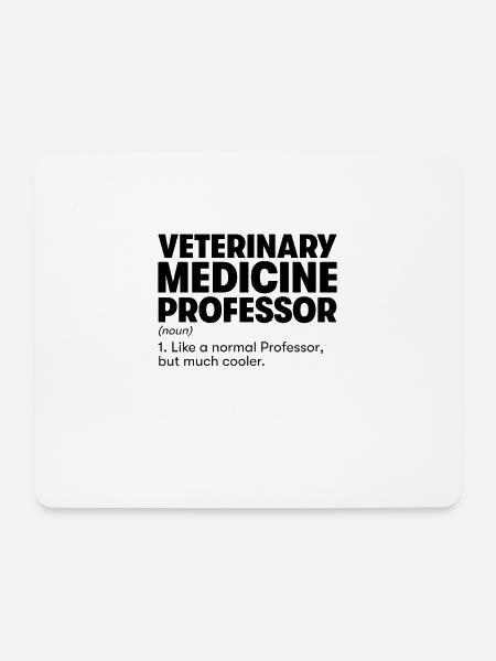 Professor für Veterinärmedizin - Mousepad (Querformat) - Weiß