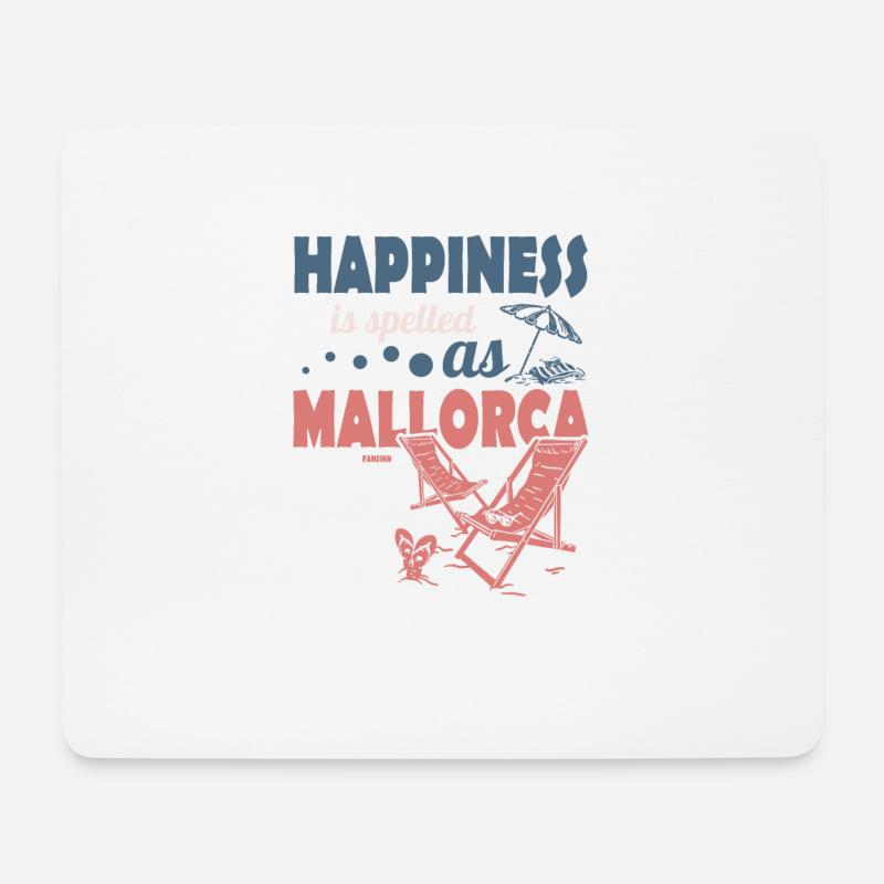 Mallorca Urlaub Sommer Ferien Party - Mousepad (Querformat) - Weiß