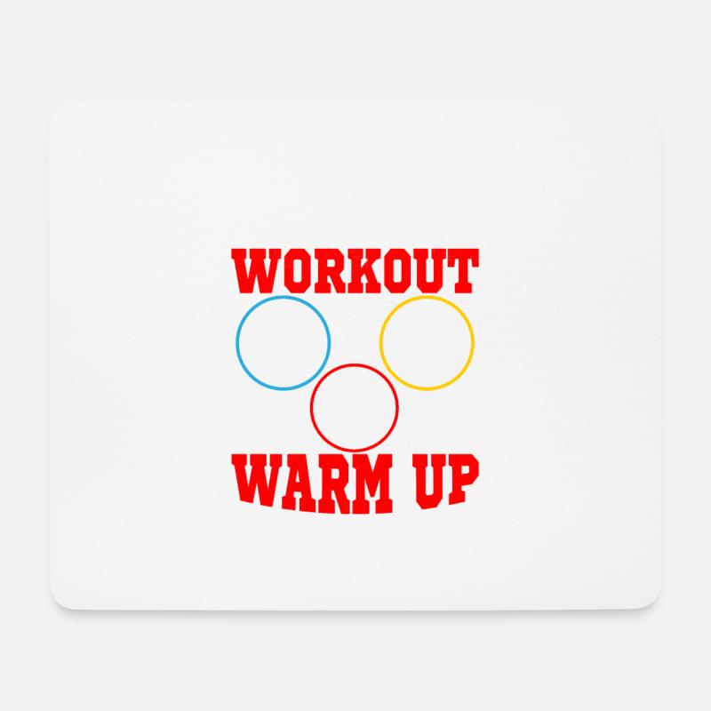 Your workout is my warm up Triathlete Triathlon - Mousepad (Querformat) - Weiß