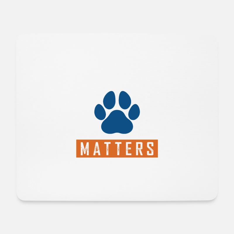 tierschutz hund spruch - Mousepad (Querformat) - Weiß