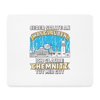 CHEMNITZ TUT MIR GUT - Mousepad (Querformat) - Weiß - Vorne