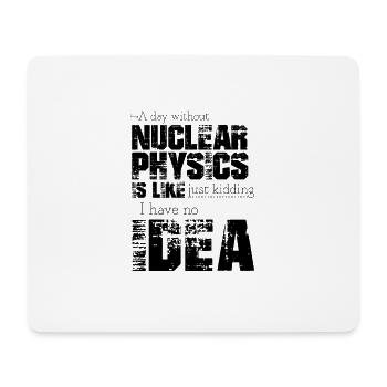 Physique nucléaire - Tapis de souris (format paysage) - blanc - Devant