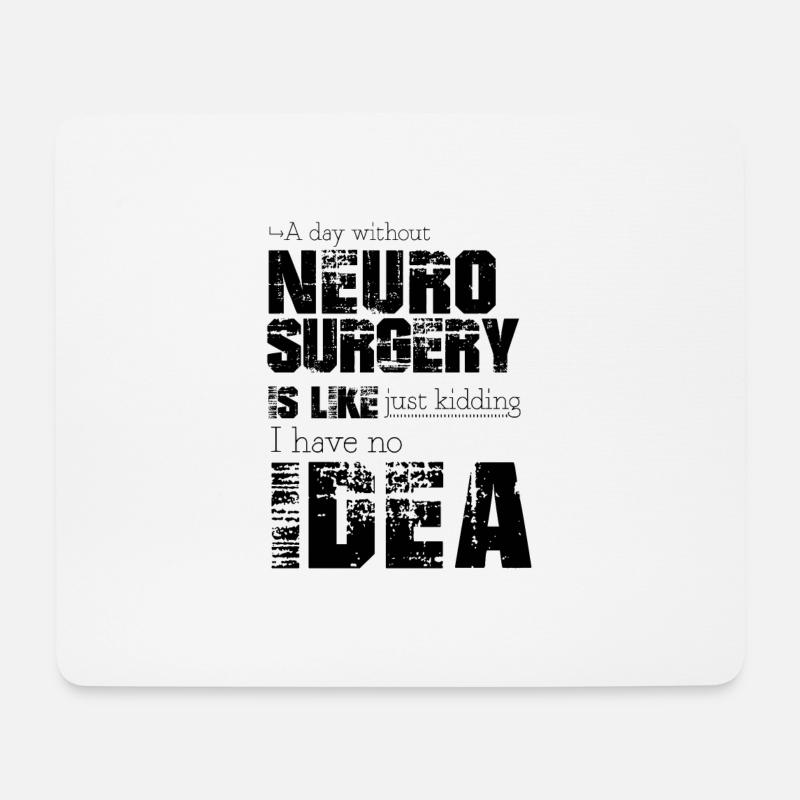 Neurochirurgie - Mousepad (Querformat) - Weiß