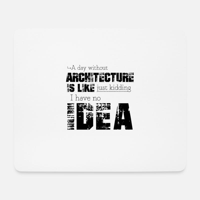 Architektur - Mousepad (Querformat) - Weiß