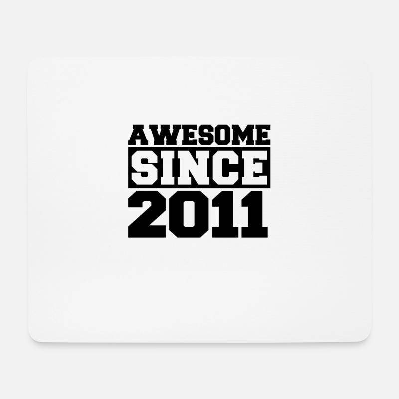 Awesome since 2011 - Mousepad (Querformat) - Weiß