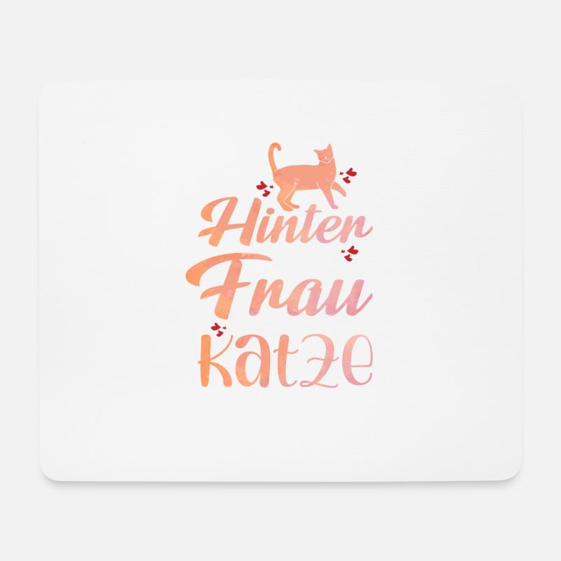 Katzenmama Katze Katzenliebhaber Katze Erfolgreich - Mousepad (Querformat) - Weiß