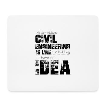 Civil engineering - Mouse Pad (horizontal) - white - Front