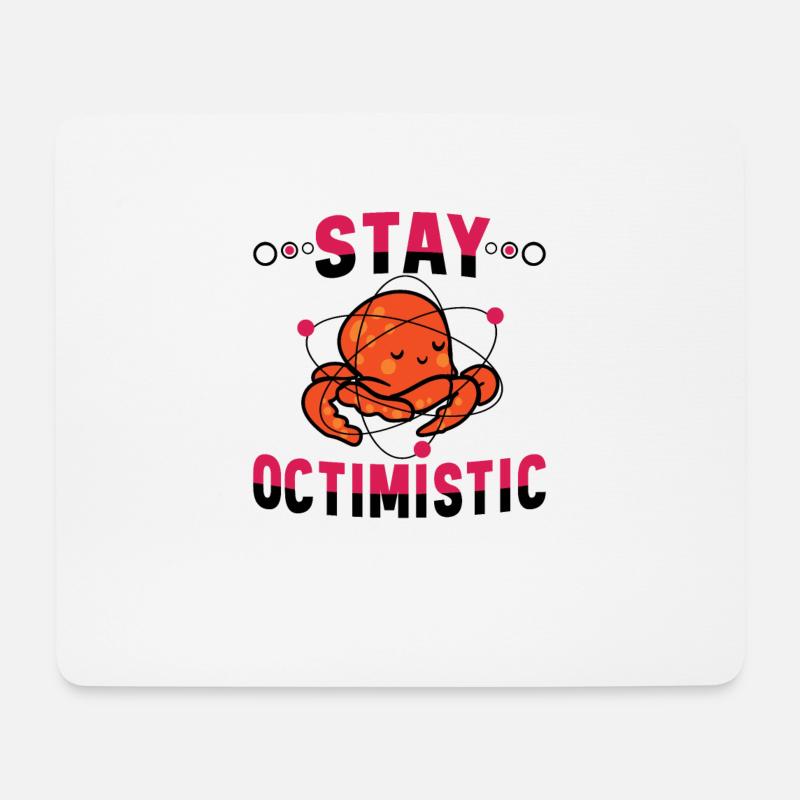 Tintenfisch Krake Oktopus Meer Tentakel Kraken - Mousepad (Querformat) - Weiß