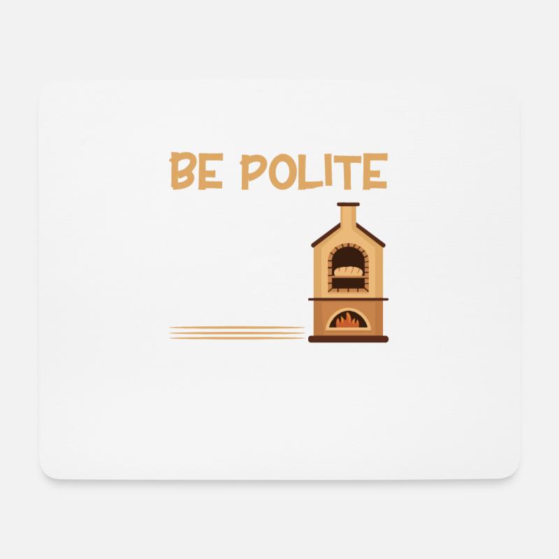 Brotbacken Geschenk Bäckerei Zitat Bäcker - Mousepad (Querformat) - Weiß