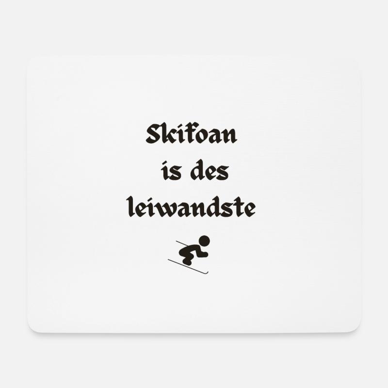 Skifoan - Mousepad (Querformat) - Weiß