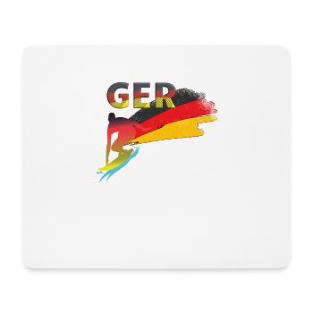 Allemagne Surf - Tapis de souris (format paysage) - blanc - Devant