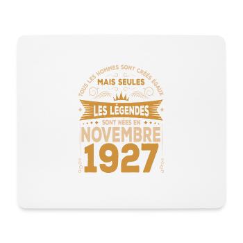 Les Légendes Sont Nées En Novembre 1927 - Tapis de souris (format paysage) - blanc - Devant