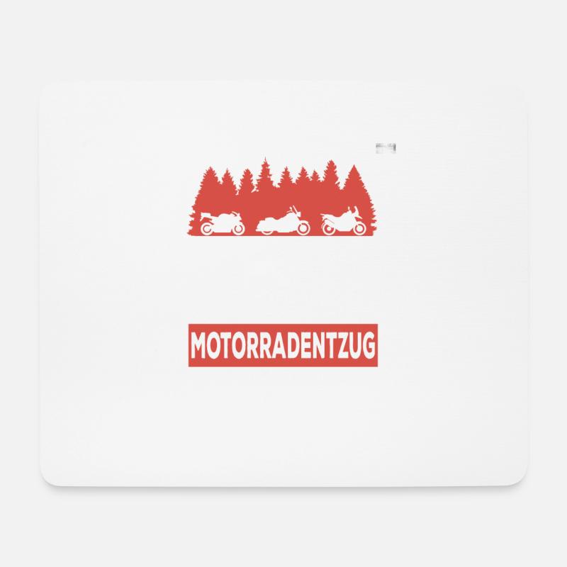 Bin Krank Ich Glaube Ich Habe Motorradentzug - Mousepad (Querformat) - Weiß