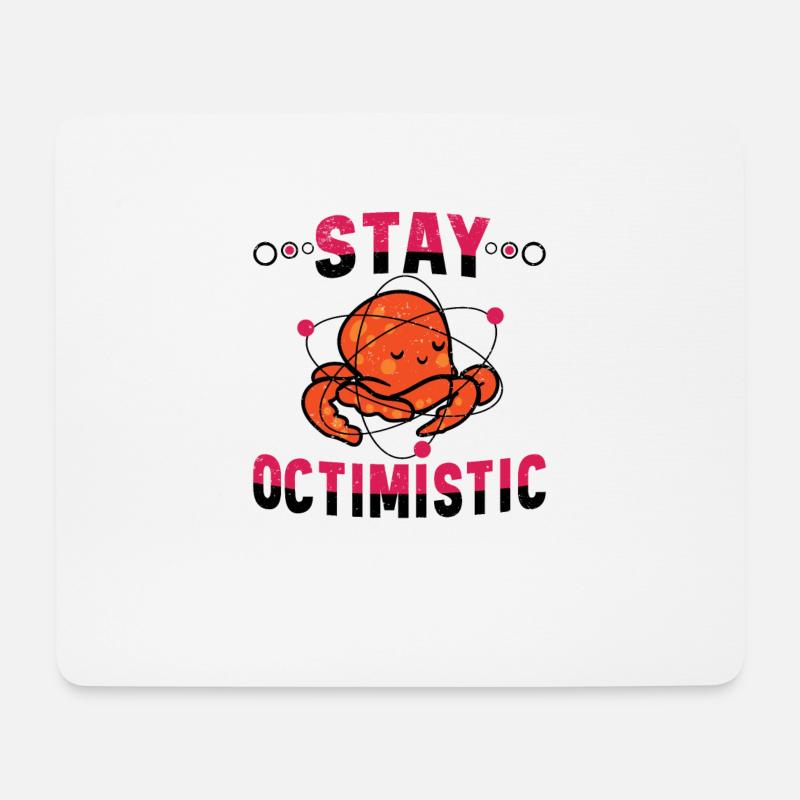 Tintenfisch Krake Oktopus Meer Tentakel Kraken - Mousepad (Querformat) - Weiß
