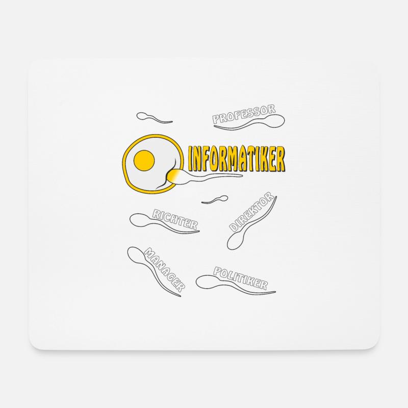 INFORMATIKER - Mousepad (Querformat) - Weiß
