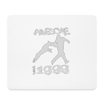 Awesome since 1999. Agility, Hundetraining - Mousepad (Querformat) - Weiß - Vorne