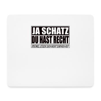 Spruch Design für die Partner Liebe - Mousepad (Querformat) - Weiß - Vorne
