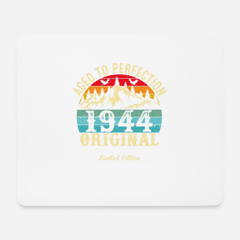 Perfekt gealtert 1944 Original - Mousepad (Querformat) - Weiß