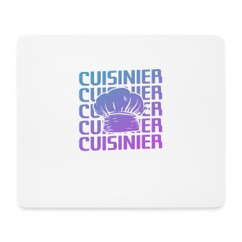 Retro Cuisinier Chef Cuisine - Tapis de souris (format paysage) - blanc - Devant